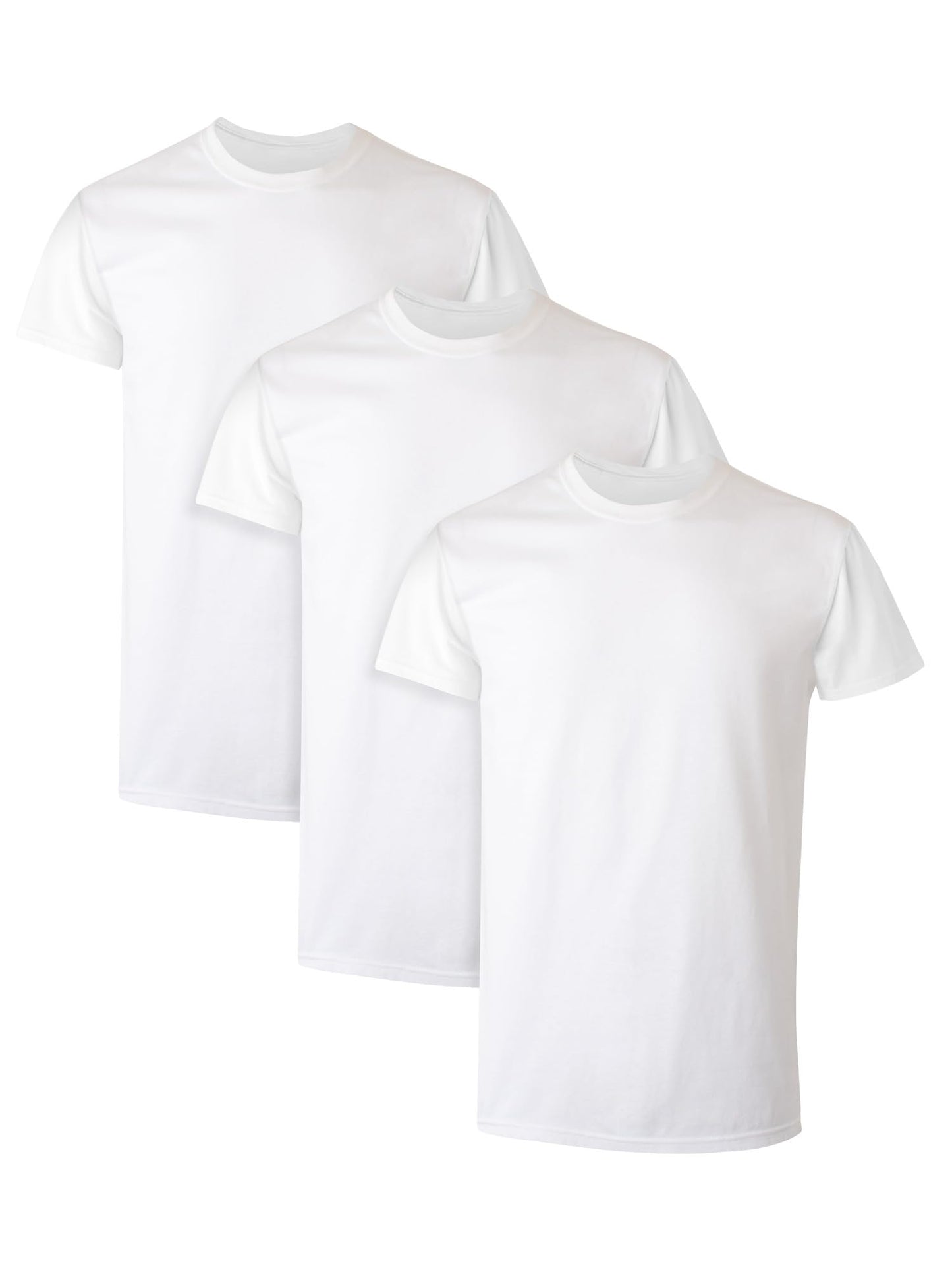 Hanes Men's Undershirt Packs, Stay-Tucked Soft Cotton Undershirts, Best Undershirts for Men, White/Black/Asstd Multipacks