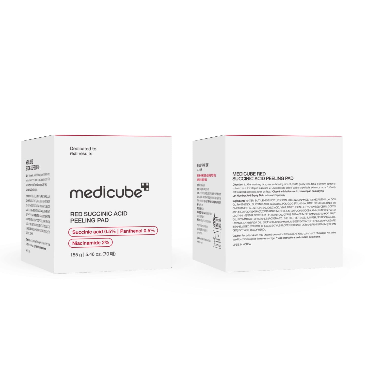 medicube Toner Pads Zero Pore Pad 2.0 for Exfoliation and Pore Care | Dual-Textured Facial Pad with 4.5% AHA Lactic Acid, 0.45% BHA Salicylic Acid - For All, Korean Skin Care, 70 Pads, 1 Pack