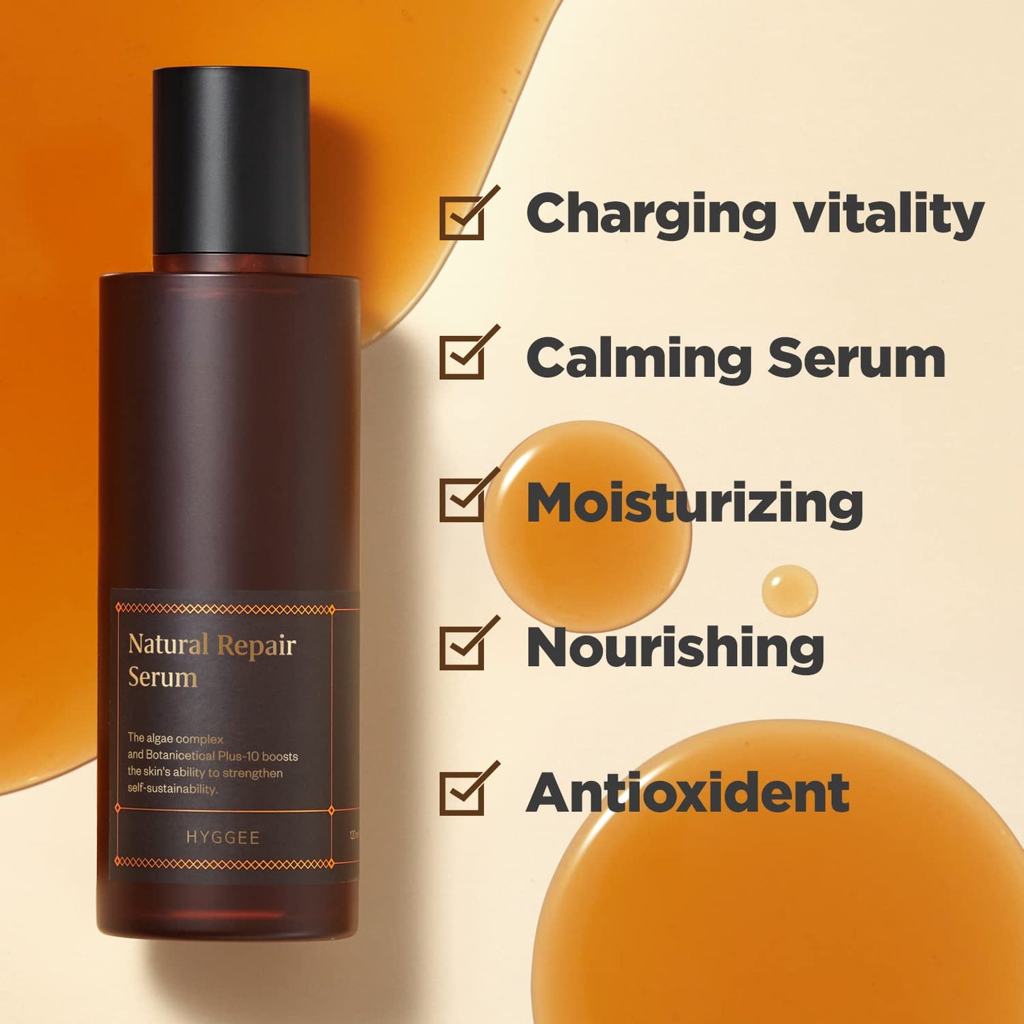 Natural Repair Serum - Hydrating & Nourishing Face Serum with Ginseng Extract - Antioxidant & Rejuvenating - Highly Concentrated Formula for Night Treatment - Skin Irritation Free, 1.01 fl.oz.