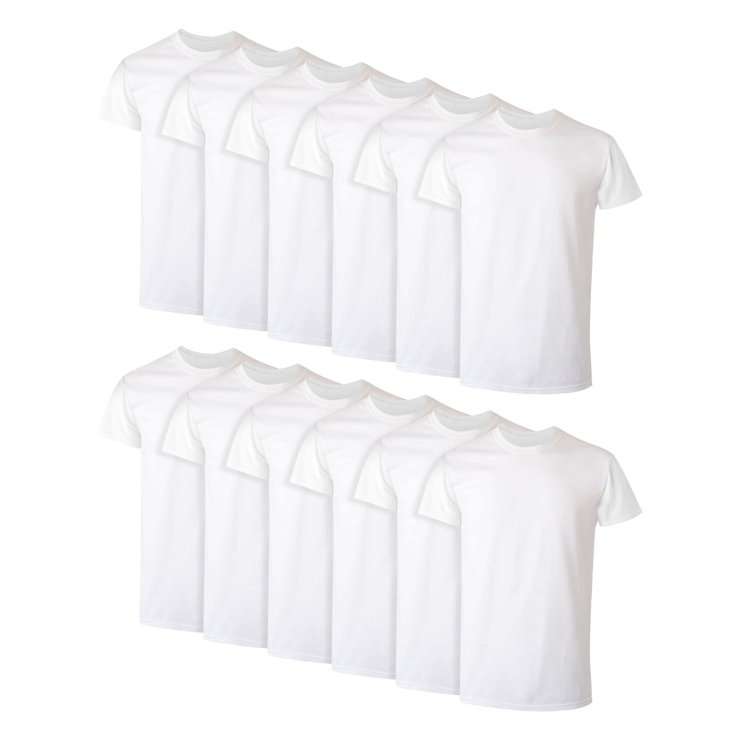 Hanes Men's Undershirt Packs, Stay-Tucked Soft Cotton Undershirts, Best Undershirts for Men, White/Black/Asstd Multipacks