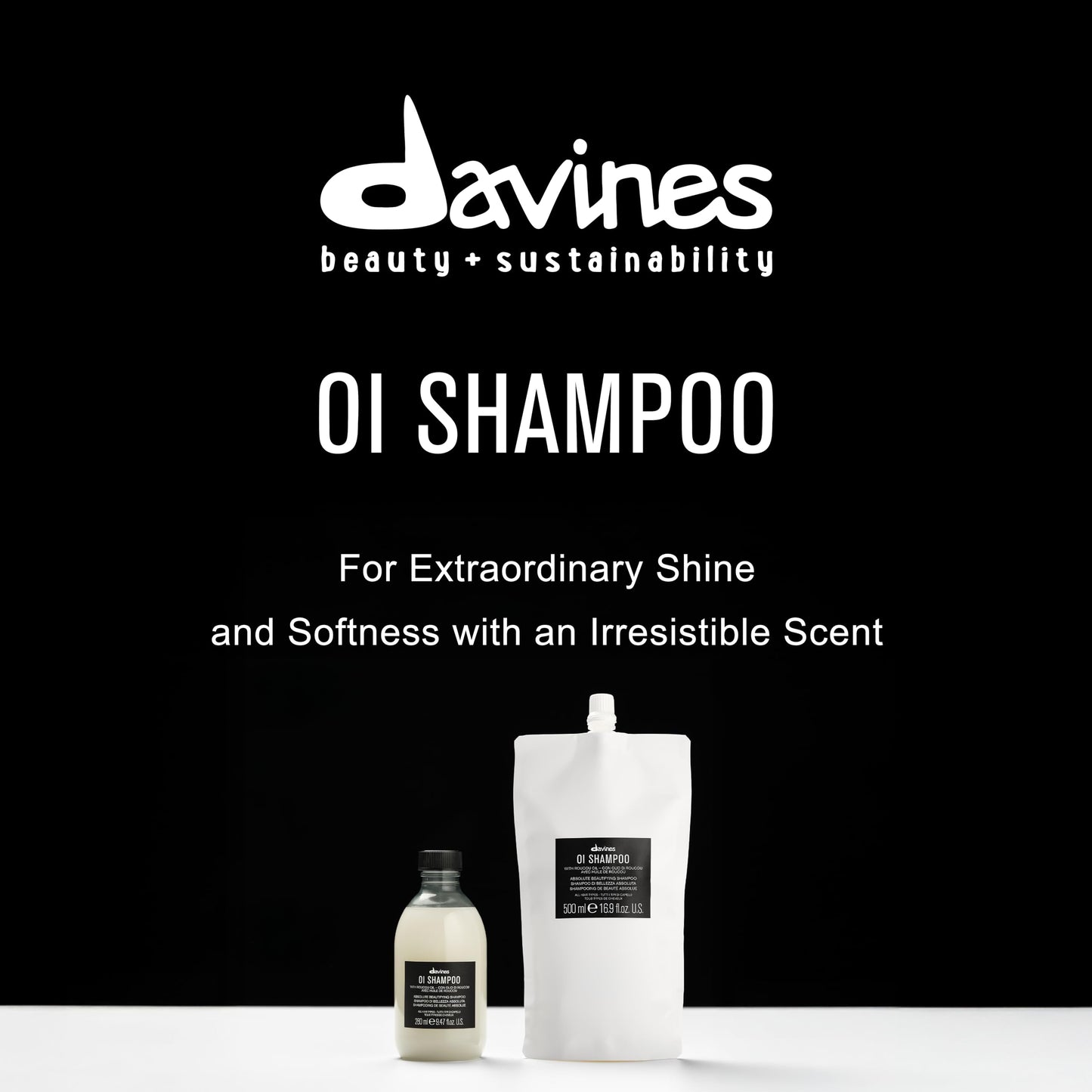 Davines OI Nourishing Shampoo for All Hair Types, Adds Silky-Smooth Shine & Volume, Softens And Restores Chemically Treated Hair
