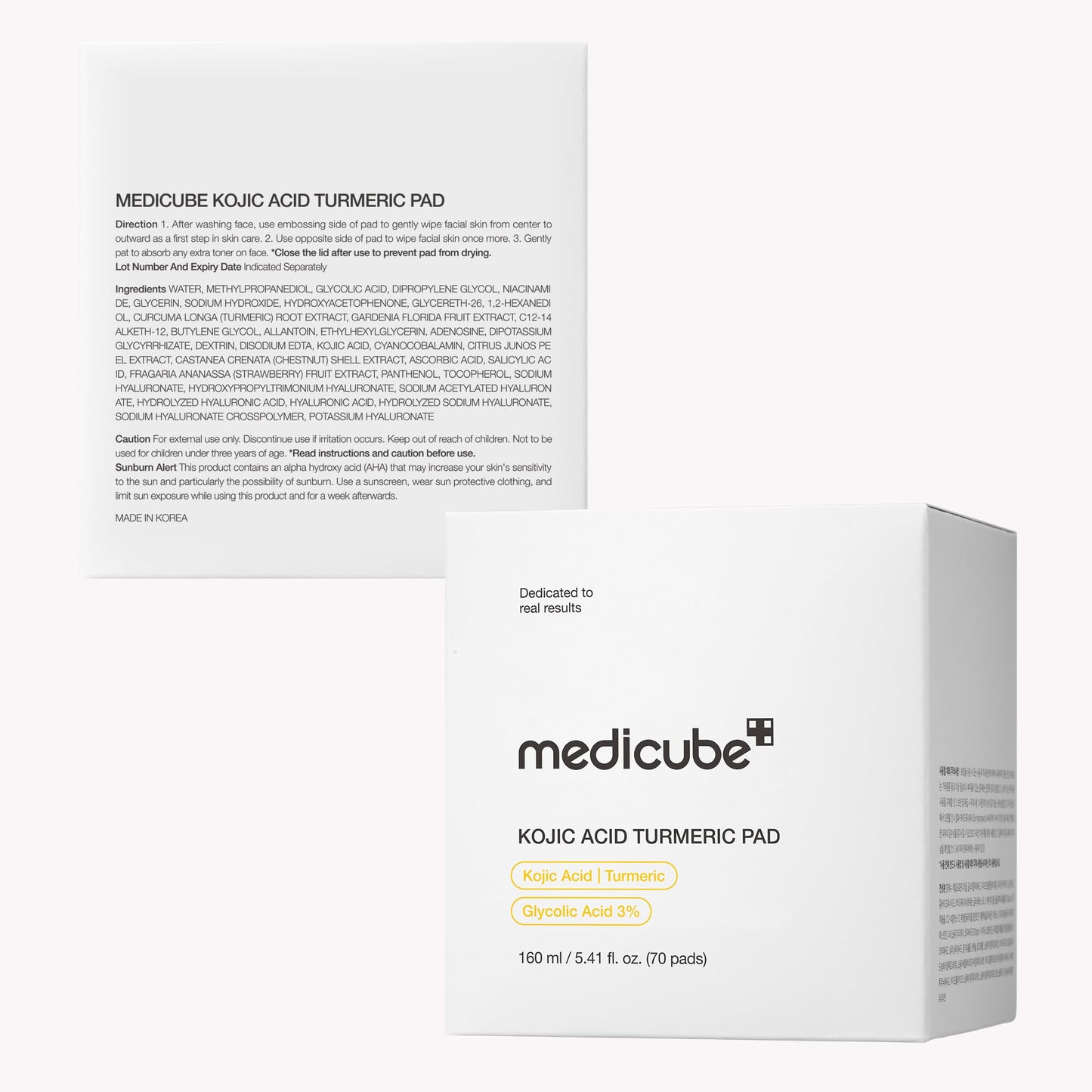 medicube Toner Pads Zero Pore Pad 2.0 for Exfoliation and Pore Care | Dual-Textured Facial Pad with 4.5% AHA Lactic Acid, 0.45% BHA Salicylic Acid - For All, Korean Skin Care, 70 Pads, 1 Pack