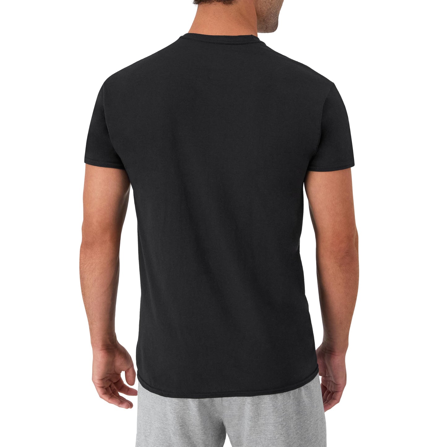 Hanes Men's Undershirt Packs, Stay-Tucked Soft Cotton Undershirts, Best Undershirts for Men, White/Black/Asstd Multipacks