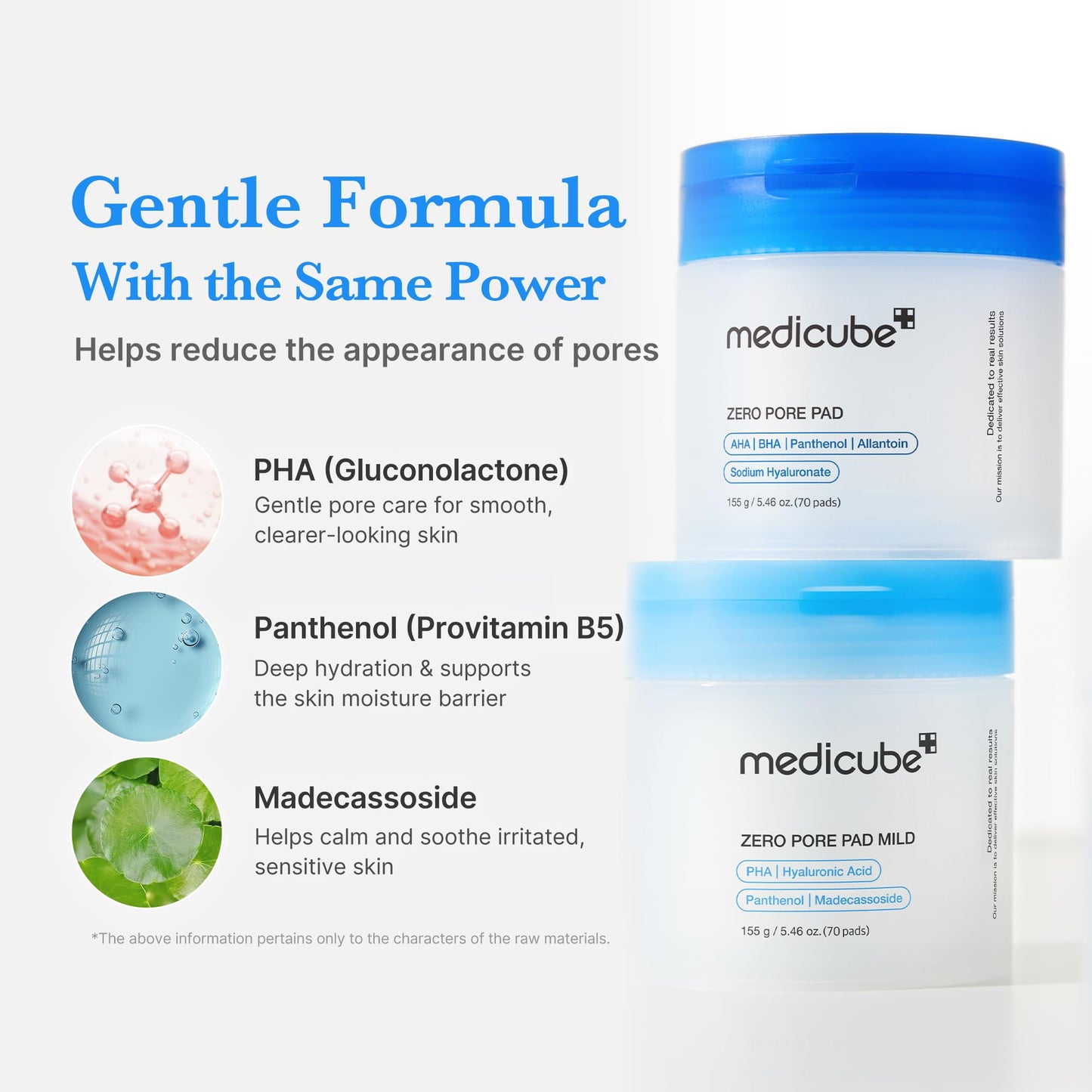 medicube Toner Pads Zero Pore Pad 2.0 for Exfoliation and Pore Care | Dual-Textured Facial Pad with 4.5% AHA Lactic Acid, 0.45% BHA Salicylic Acid - For All, Korean Skin Care, 70 Pads, 1 Pack