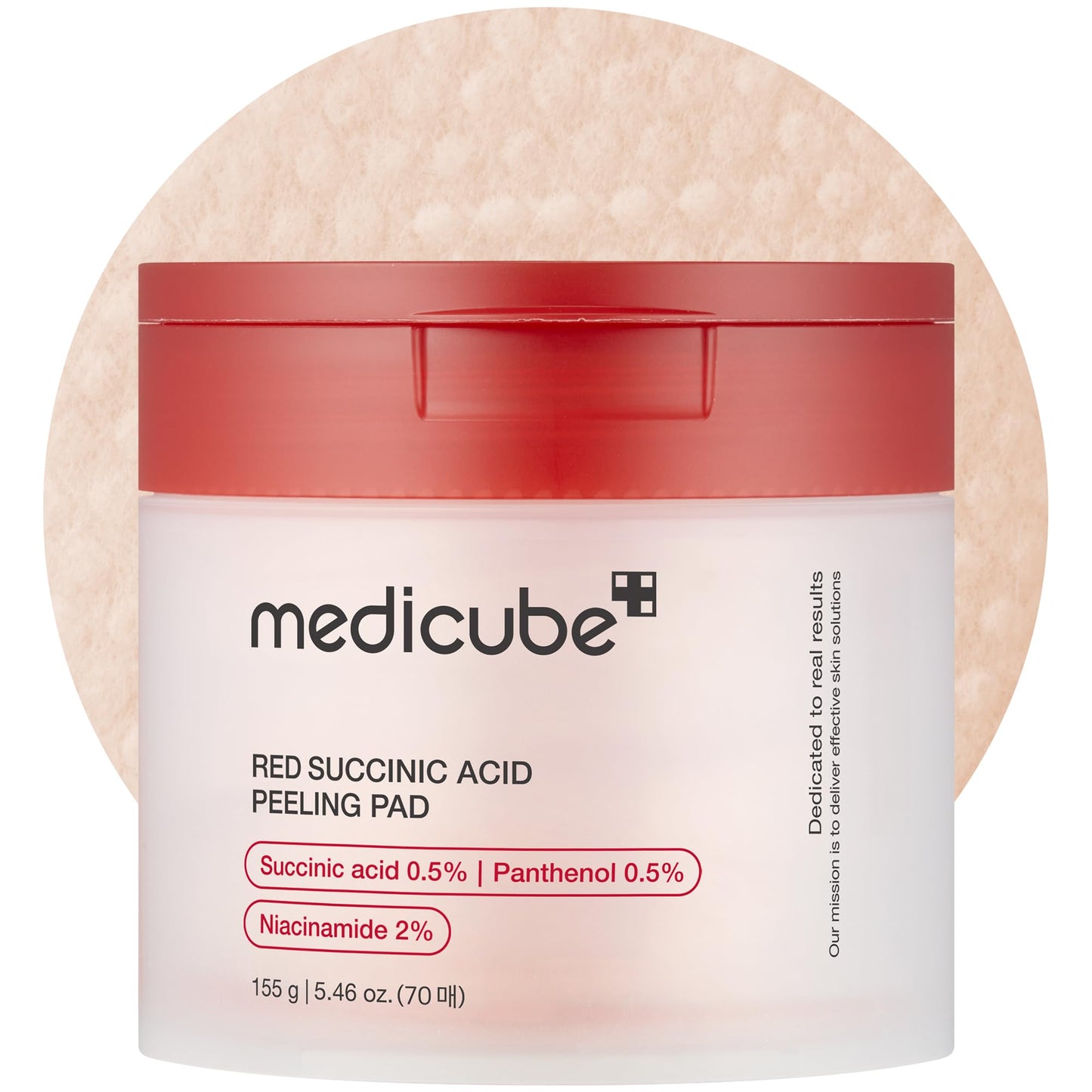 medicube Toner Pads Zero Pore Pad 2.0 for Exfoliation and Pore Care | Dual-Textured Facial Pad with 4.5% AHA Lactic Acid, 0.45% BHA Salicylic Acid - For All, Korean Skin Care, 70 Pads, 1 Pack